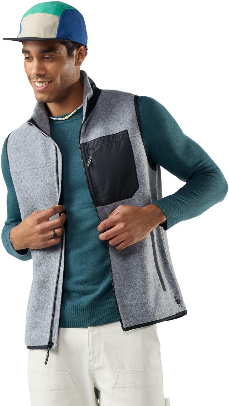 2nd Cut Fleece Vest - Mens - light gray heather 1