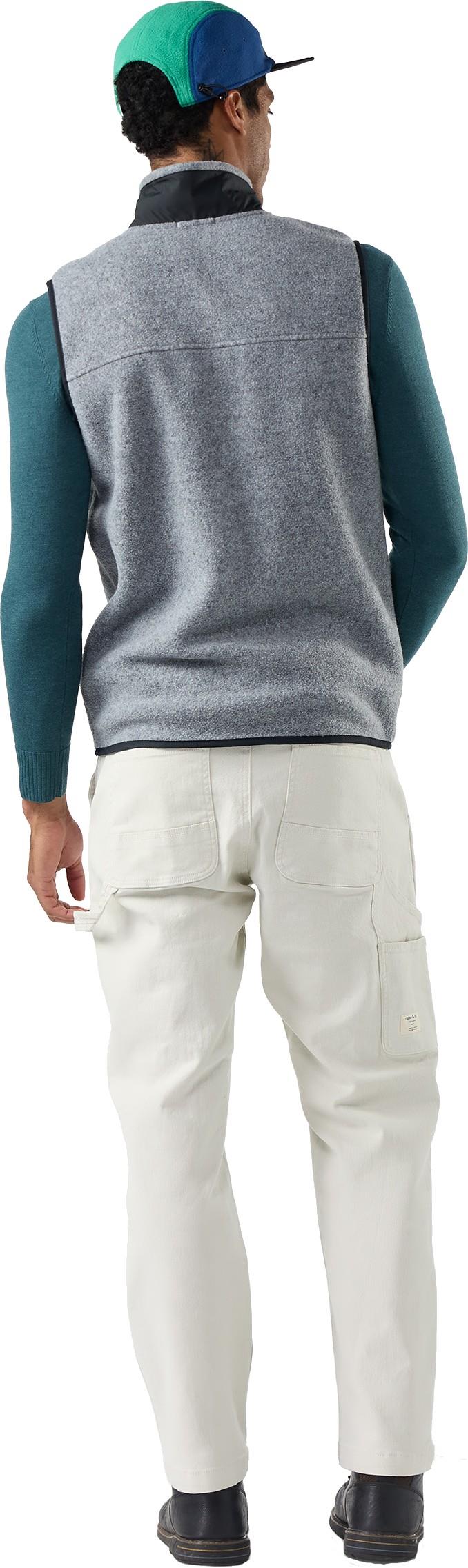 2nd Cut Fleece Vest - Mens - light gray heather 1