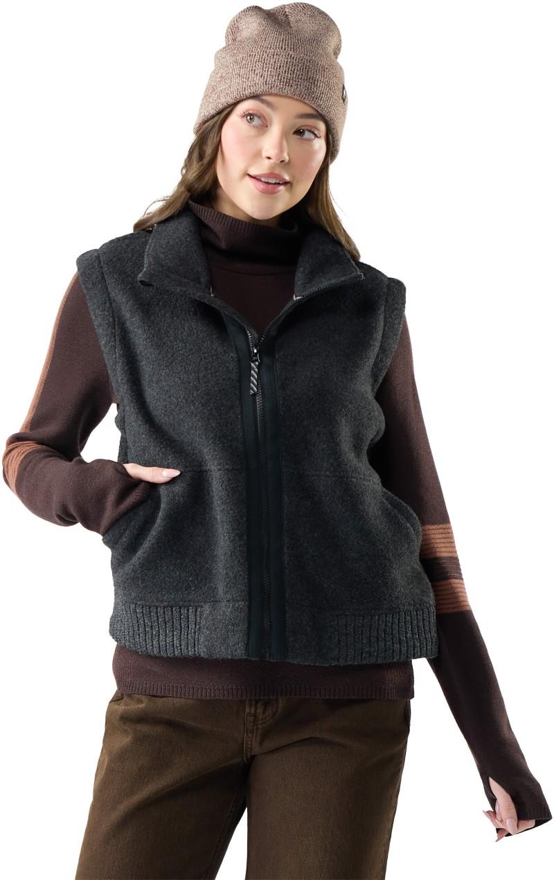2nd Cut Fleece Vest - Womens - charcoal 1