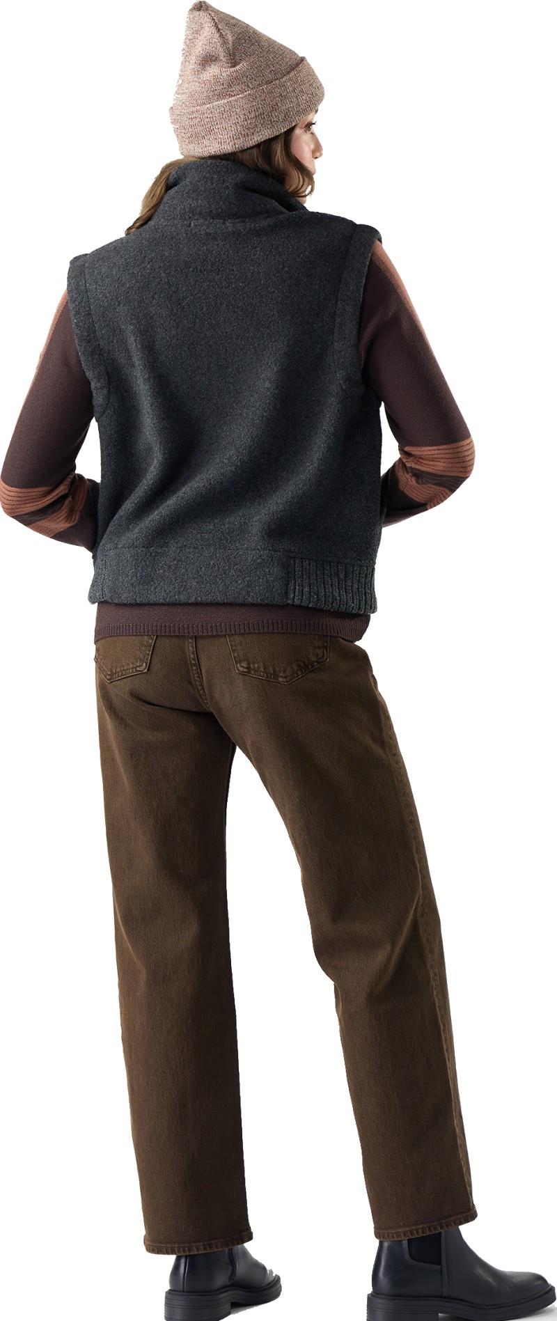 2nd Cut Fleece Vest - Womens - charcoal 1