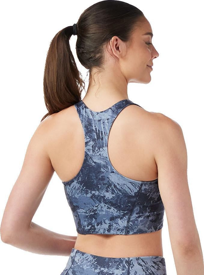 Active Crop Bra - nightfall blue mountain 1