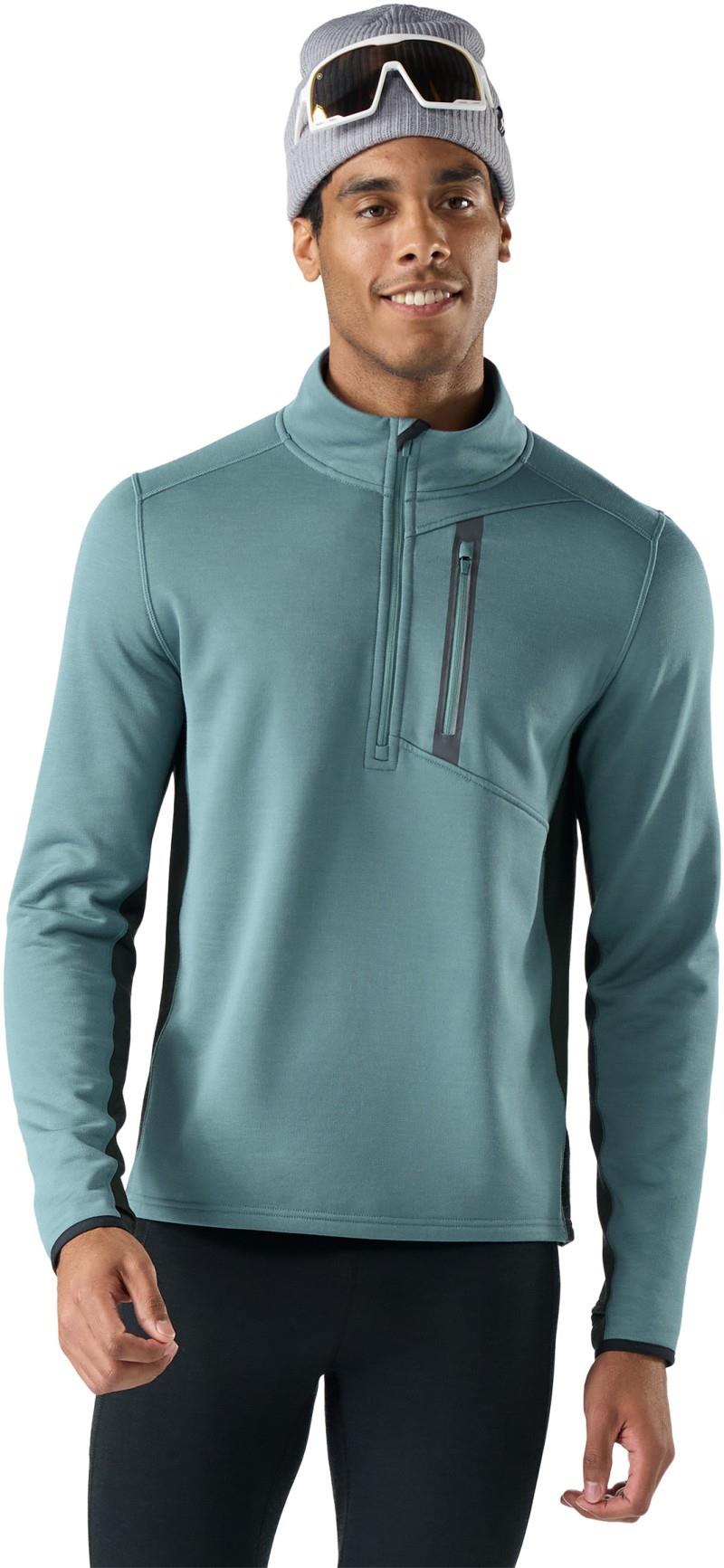 Active Fleece 1/2 Zip - Mens - dusty teal 1