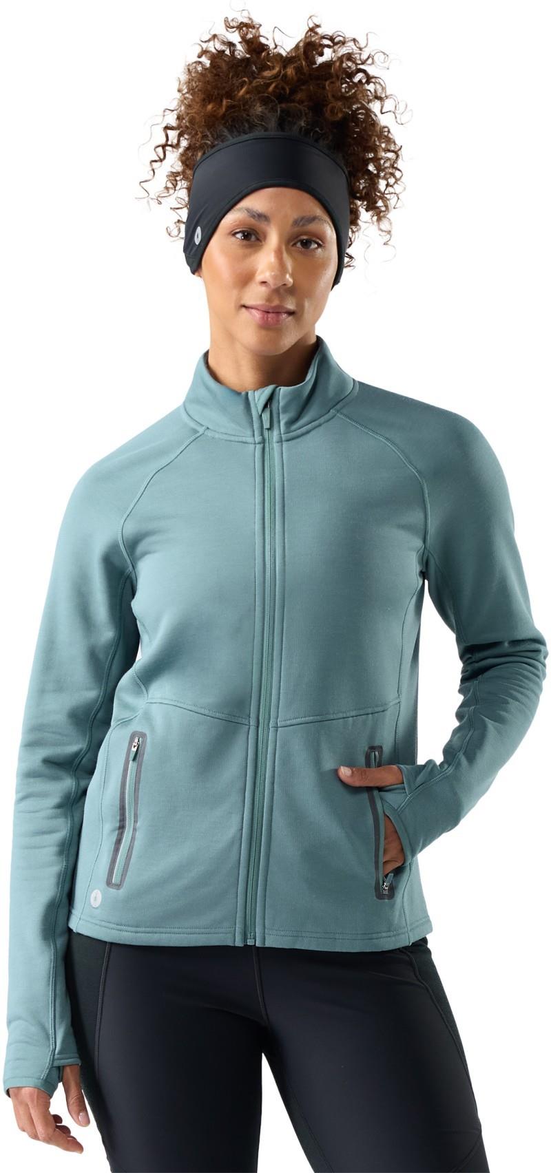Active Fleece Jacket - Womens - dusty teal 1