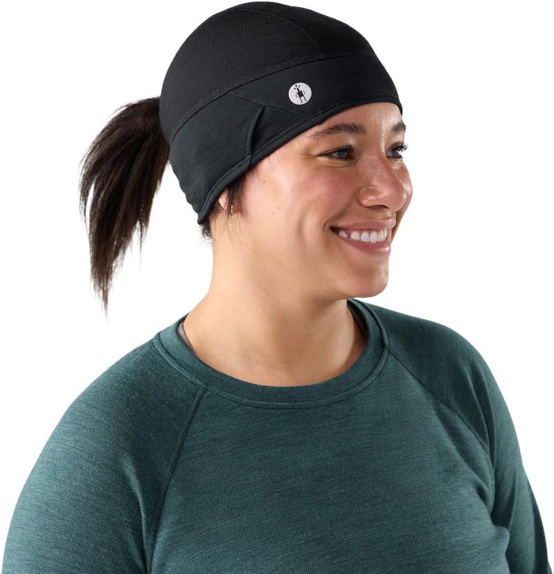 Active Fleece Ponytail Beanie - black 1