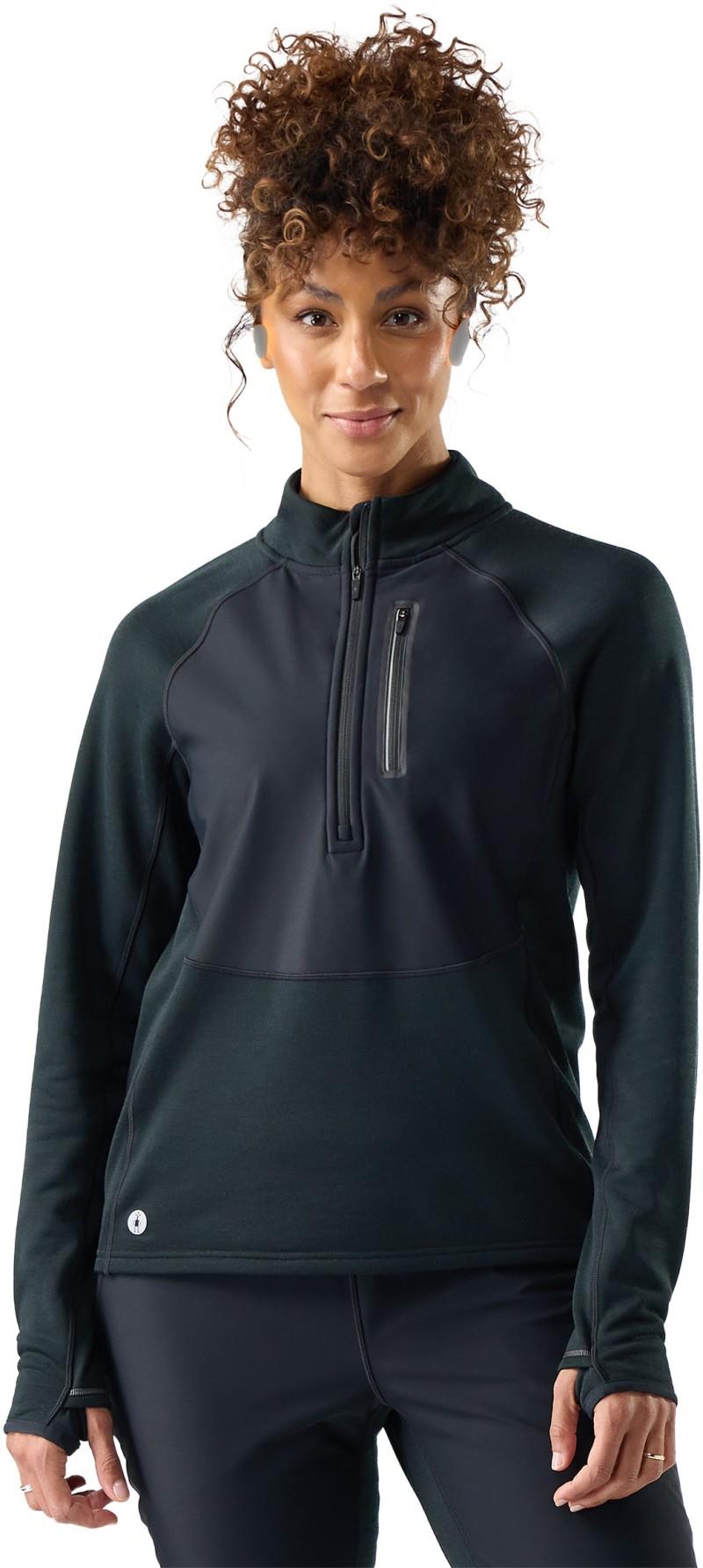 Active Fleece Wind 1/2 Zip - Womens - black 1