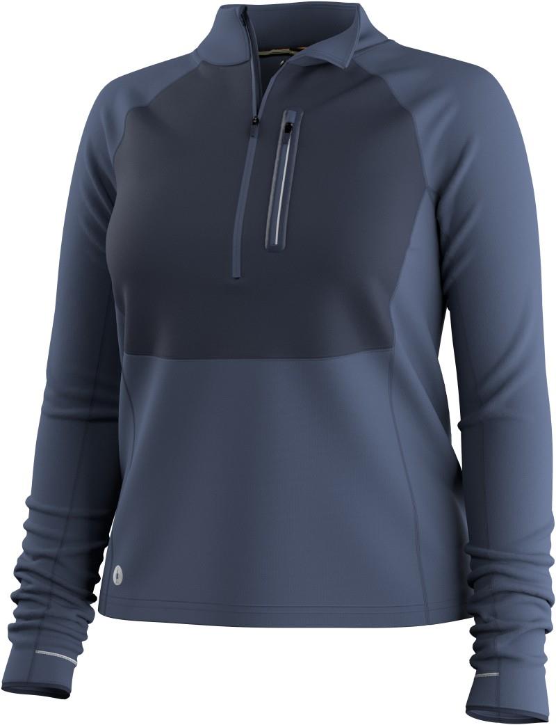 Active Fleece Wind 1/2 Zip - Womens - nightfall blue / deep navy 1