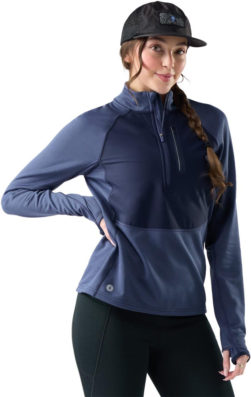 Active Fleece Wind 1/2 Zip - Womens - nightfall blue / deep navy 1