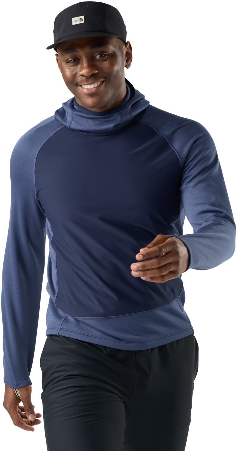 Active Fleece Wind Hoodie - Mens - nightfall blue / deep navy 1