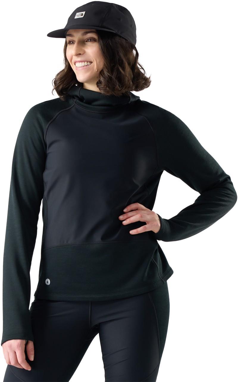 Active Fleece Wind Hoodie - Womens - black 1