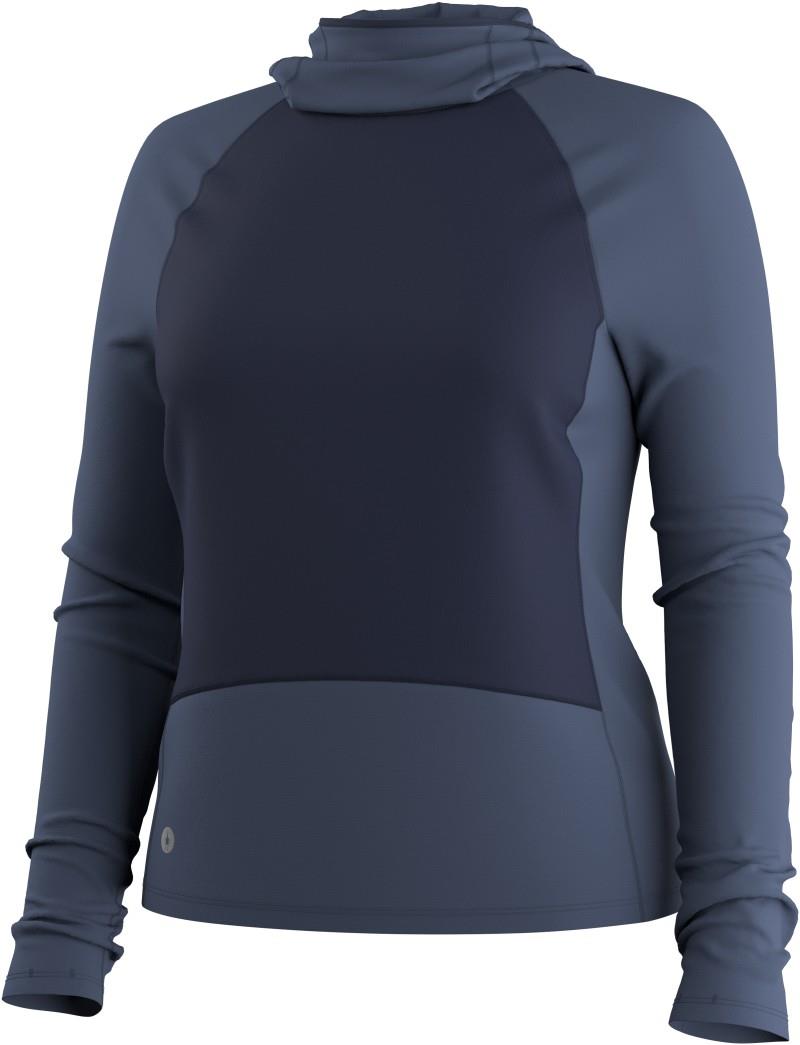 Active Fleece Wind Hoodie - Womens - nightfall blue / deep navy 1