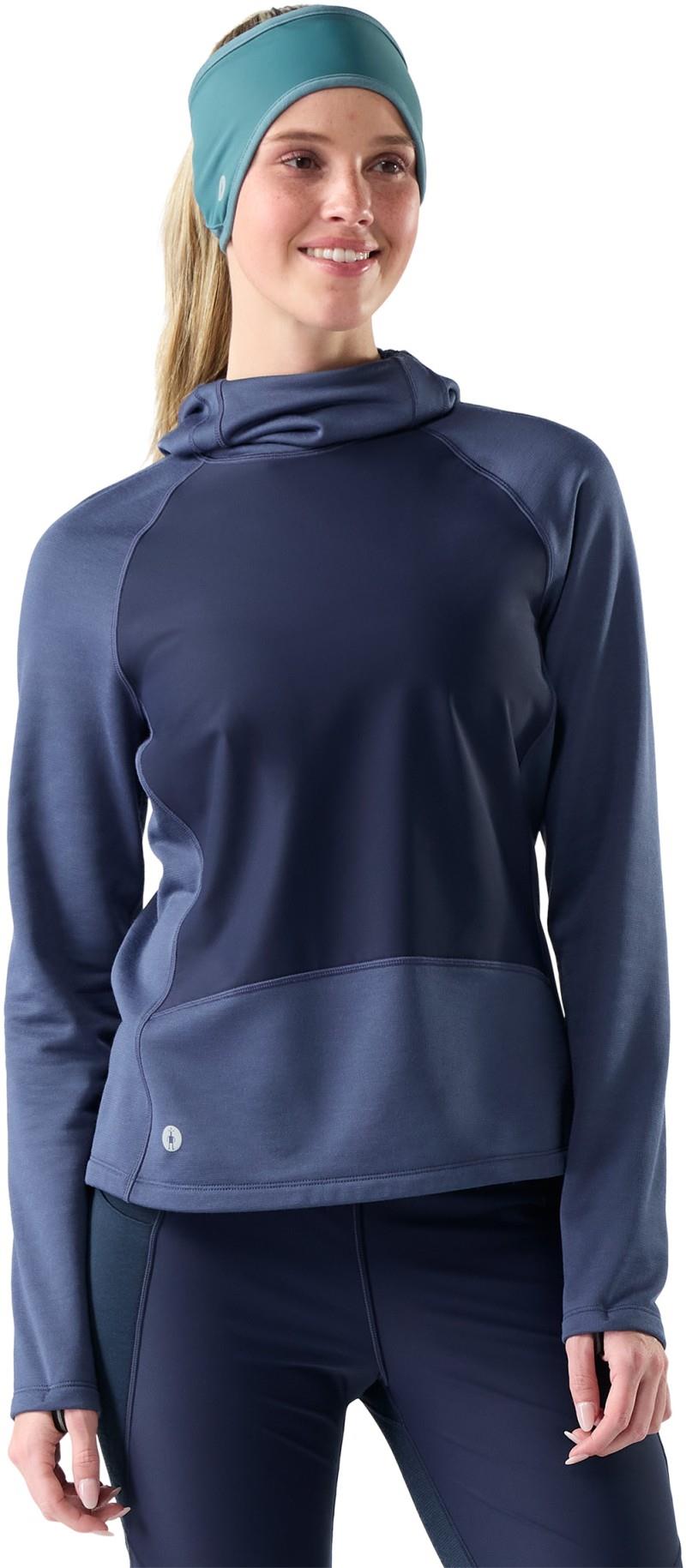 Active Fleece Wind Hoodie - Womens - nightfall blue / deep navy 1