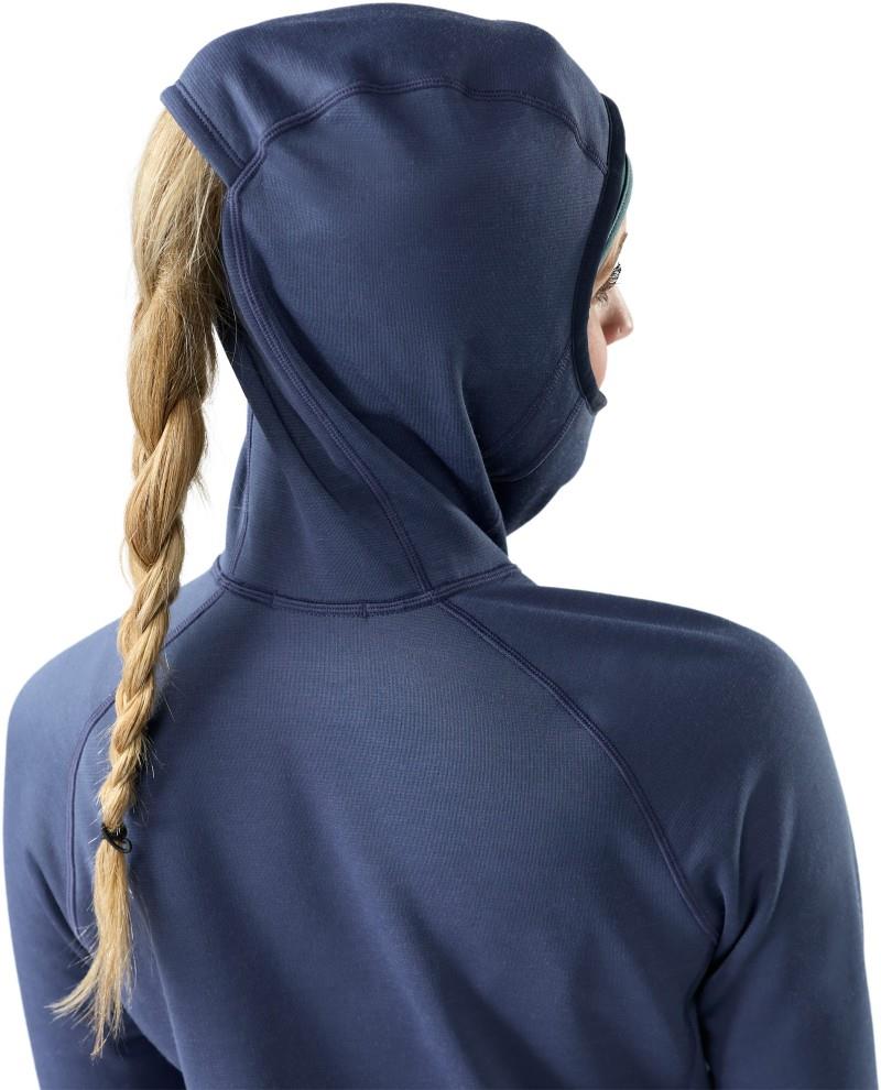 Active Fleece Wind Hoodie - Womens - nightfall blue / deep navy 1