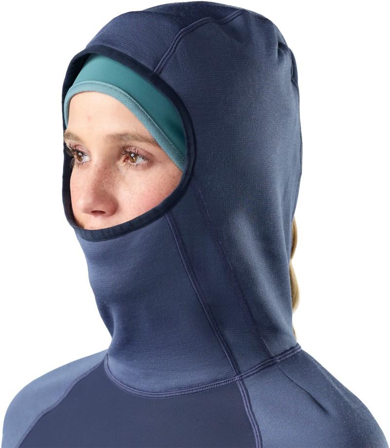 Active Fleece Wind Hoodie - Womens - nightfall blue / deep navy 1