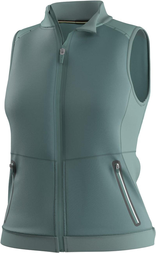 Active Fleece Wind Insulated Vest - Womens - dusty teal 1