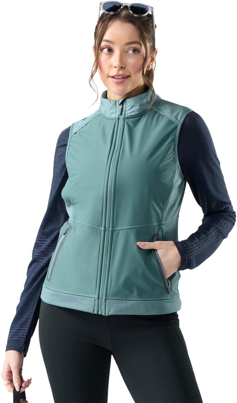 Active Fleece Wind Insulated Vest - Womens - dusty teal 1