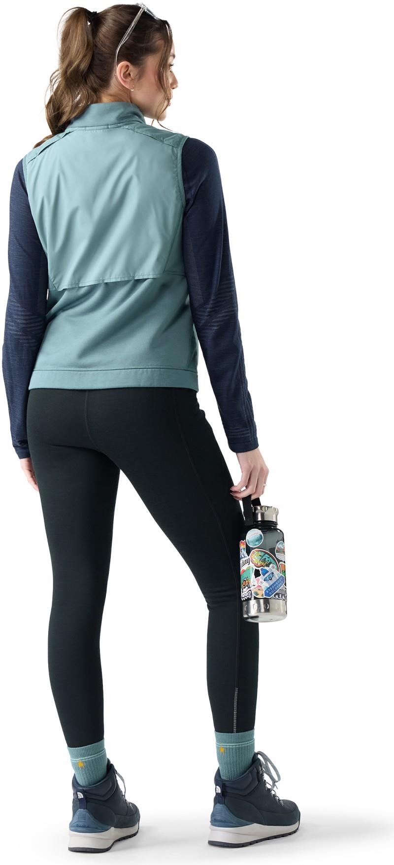 Active Fleece Wind Insulated Vest - Womens - dusty teal 1