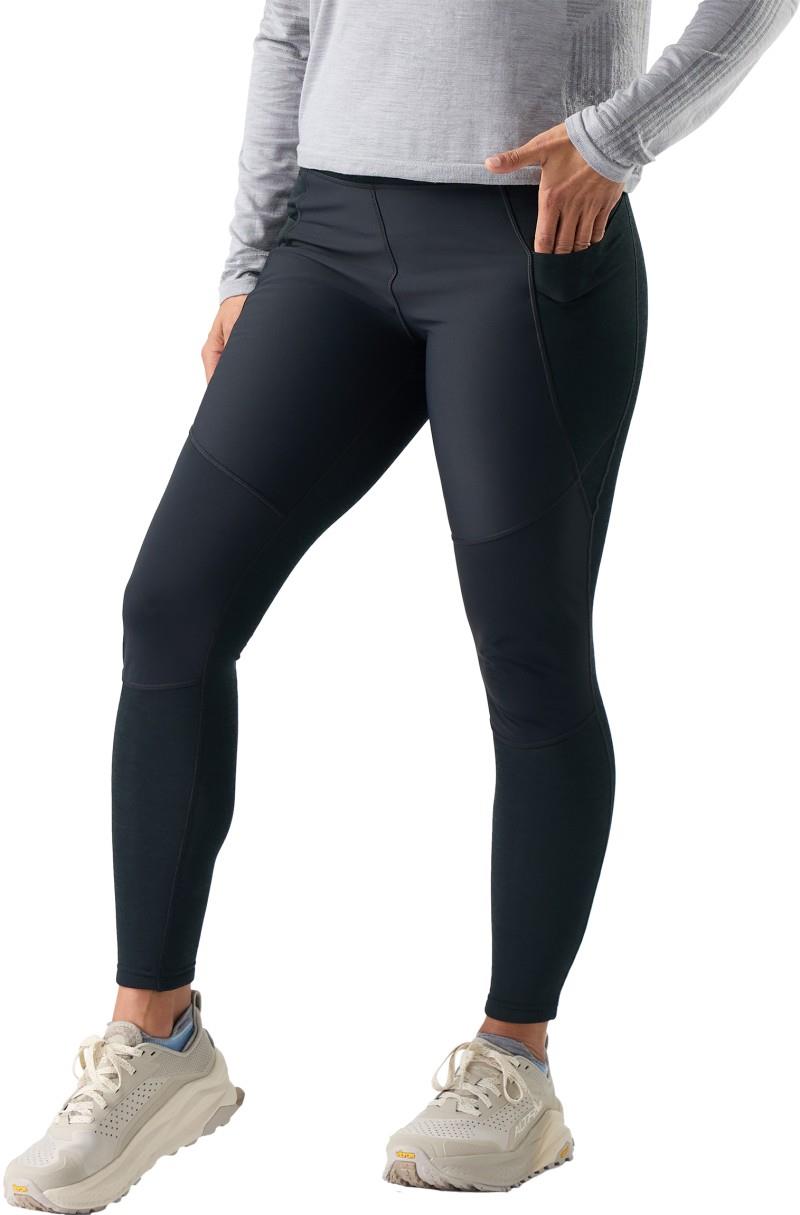 Active Fleece Wind Tights - Womens - black 1