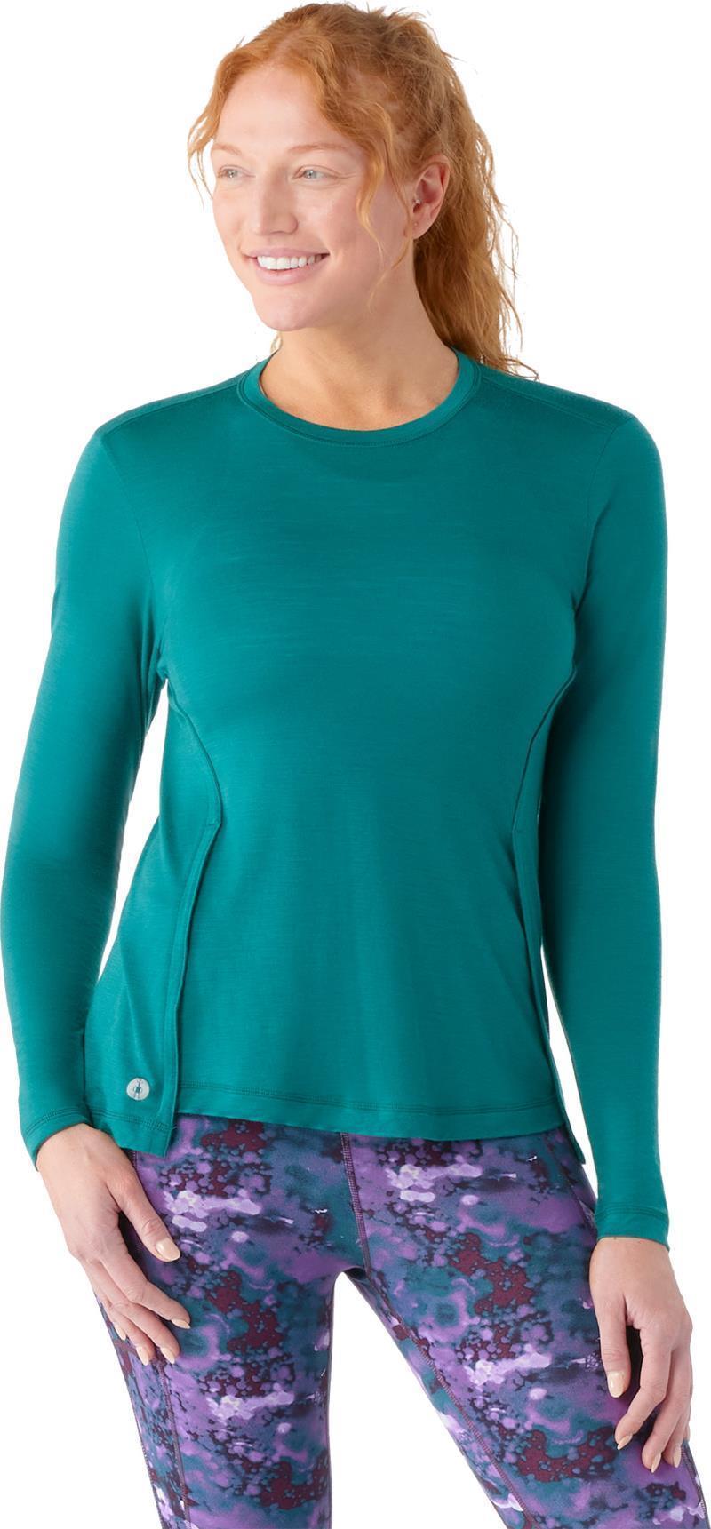 Active LS Crew - Womens - Emerald Green 2