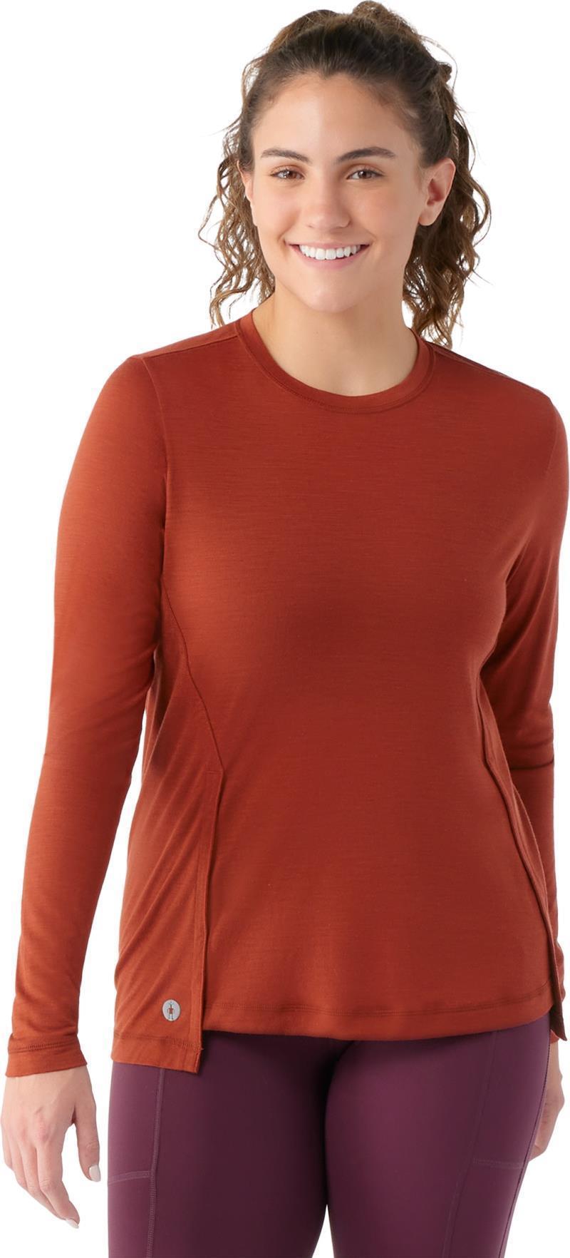Active LS Crew - Womens - Pecan Brown 2