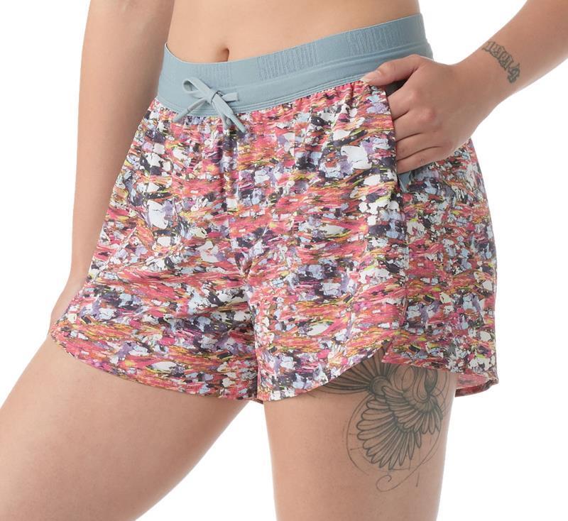 Active Lined Shorts, 4" Inseam - Womens - Guava Pink Mica Stone 1