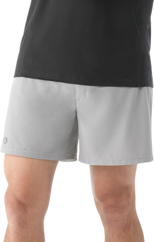 Active Lined Shorts, 5" Inseam - Mens - Light Gray 1
