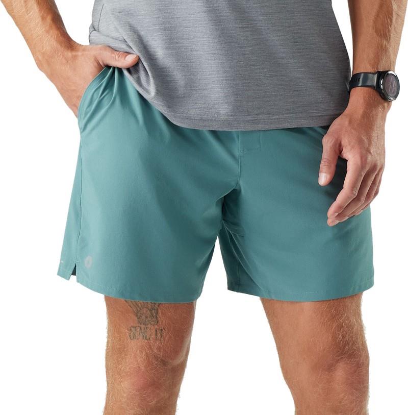 Active Linerless Shorts, 7" Inseam - Mens - dusty teal 1