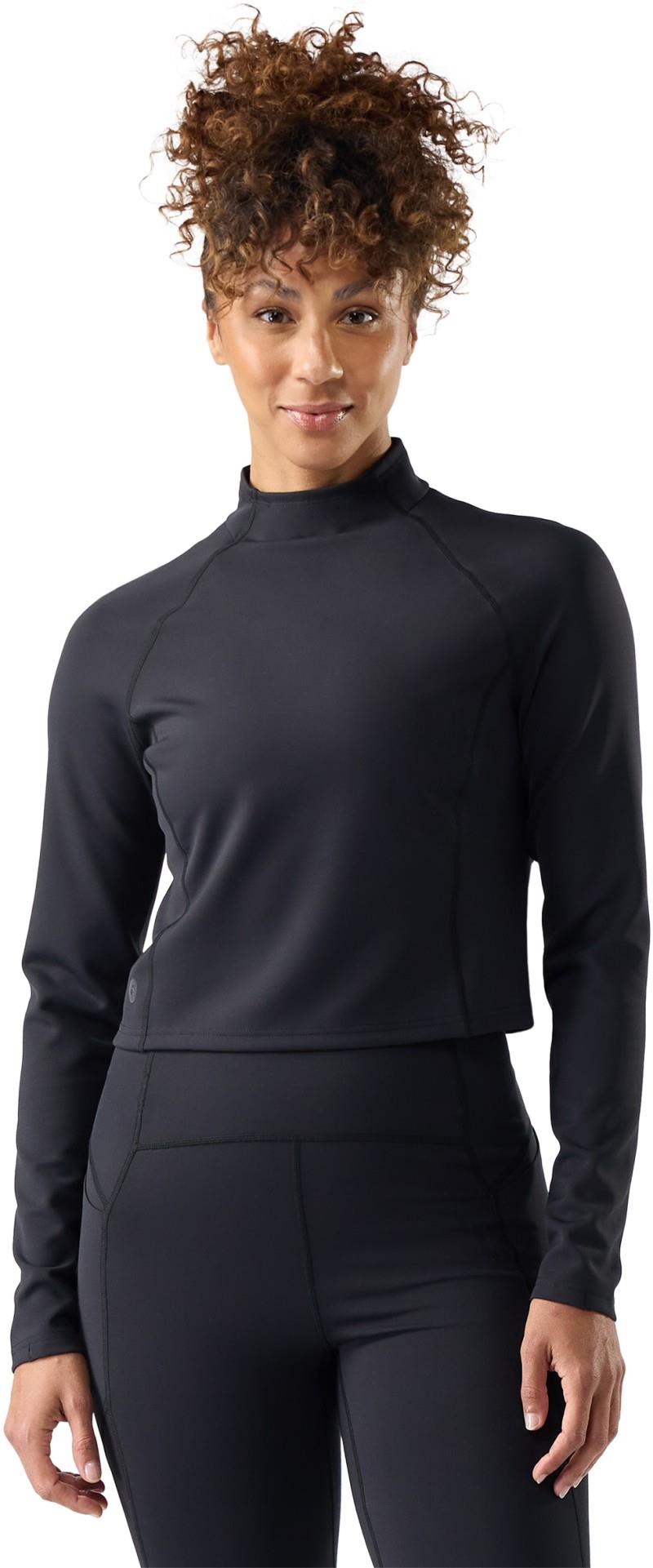 Active Merino Movement Mock Neck - Womens - black 1