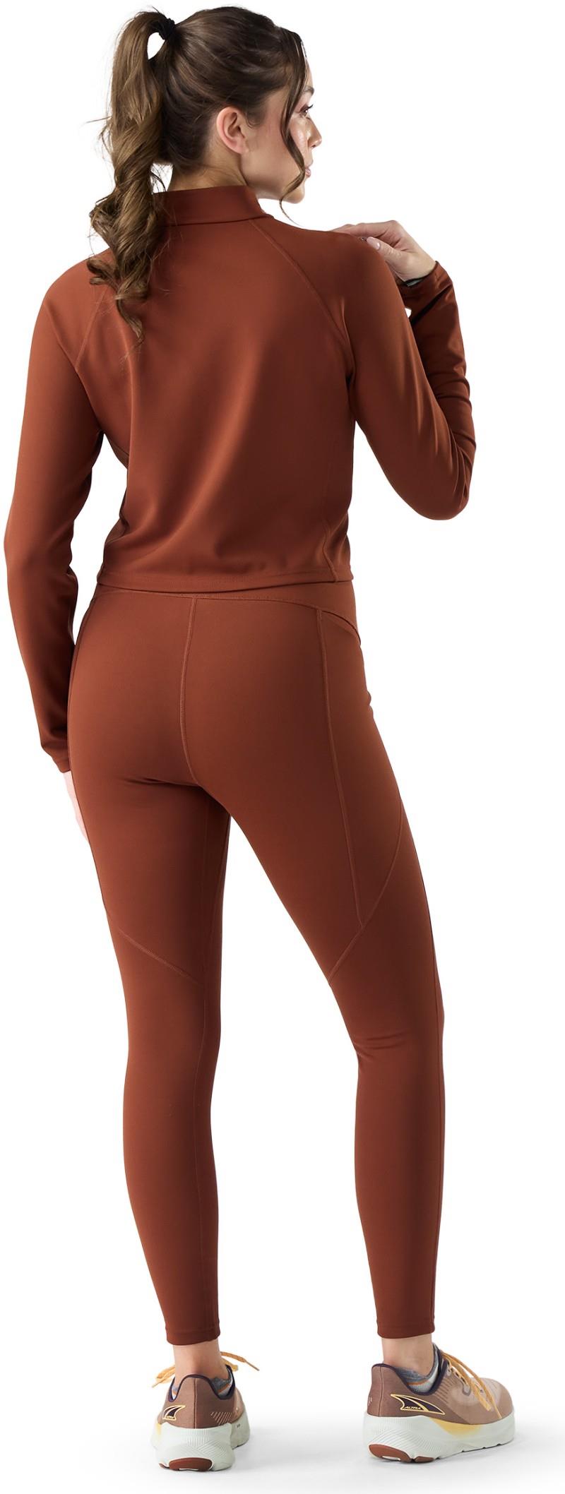 Active Merino Movement Mock Neck - Womens - burnt sienna 1