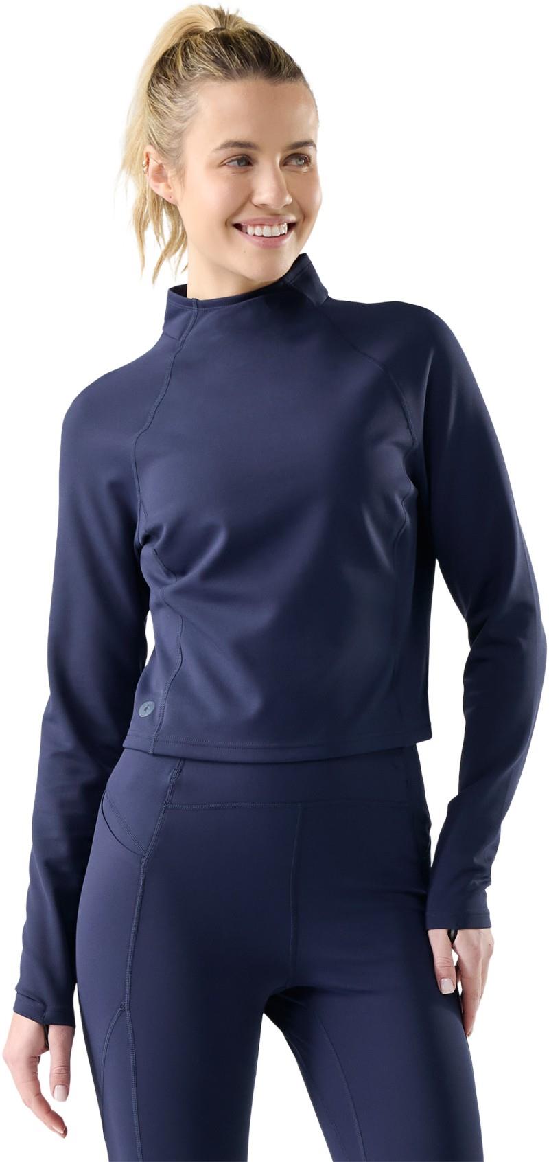 Active Merino Movement Mock Neck - Womens - deep navy 1