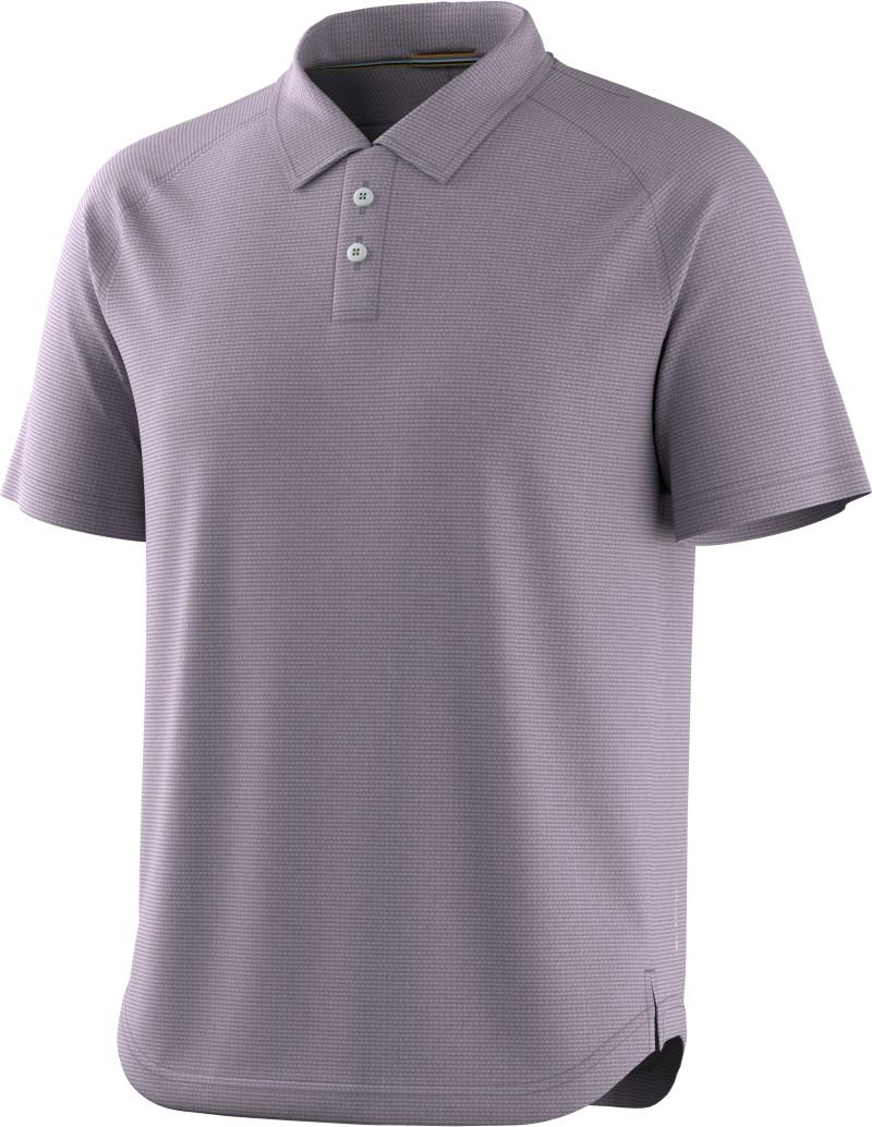 Active Mesh Polo - Mens - purple storm heather 1