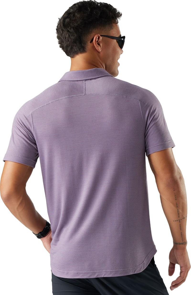 Active Mesh Polo - Mens - purple storm heather 1