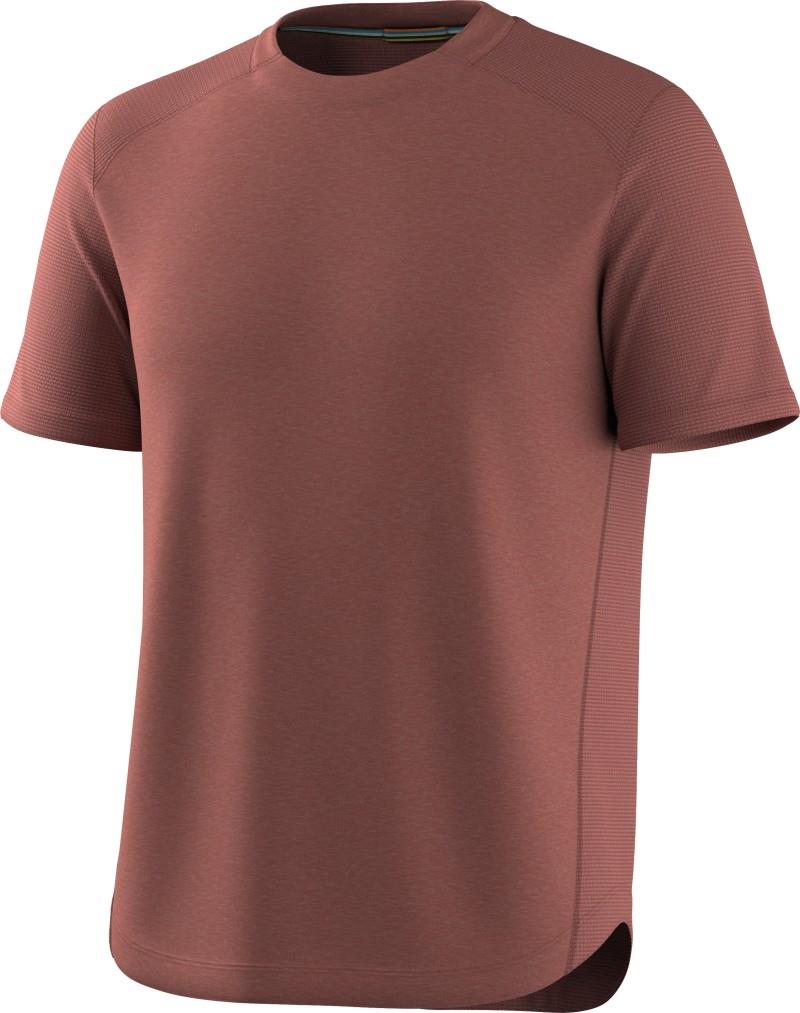 Active Mesh SS Tee - Mens - burnt sienna heather 1