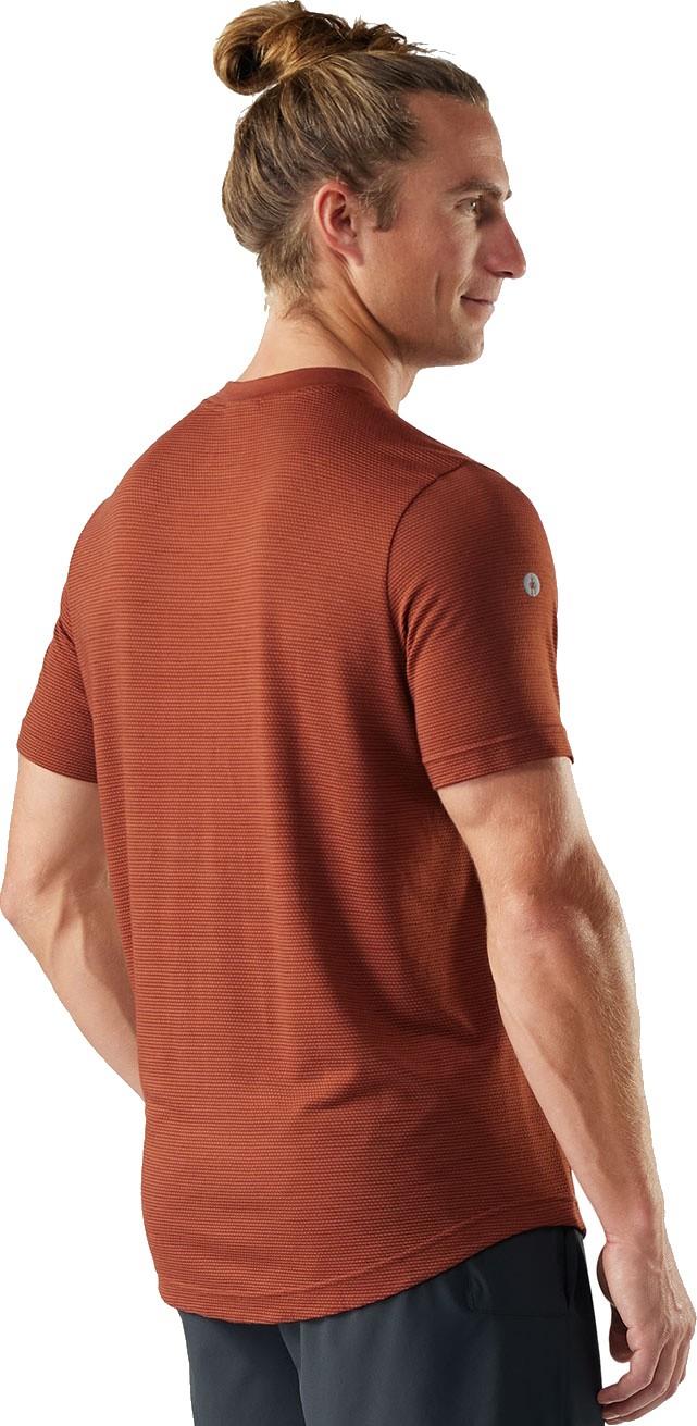 Active Mesh SS Tee - Mens - burnt sienna heather 1