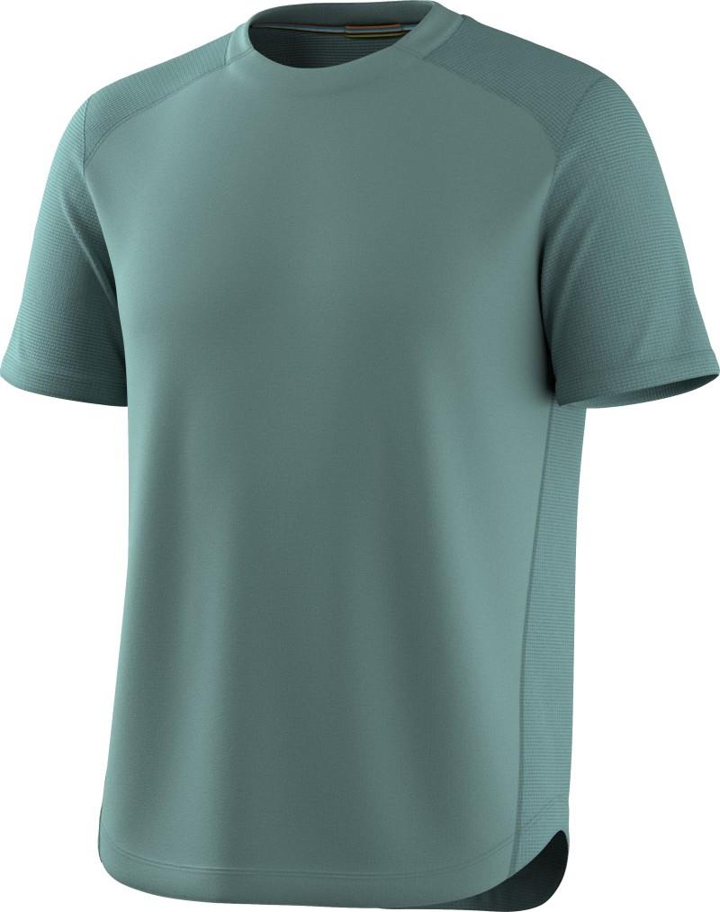 Active Mesh SS Tee - Mens - dusty teal 1