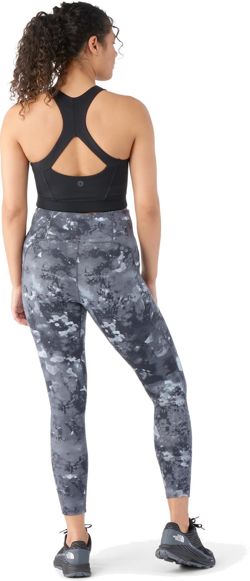 Active Printed 7/8 Leggings - Womens - Black Watercolor 3