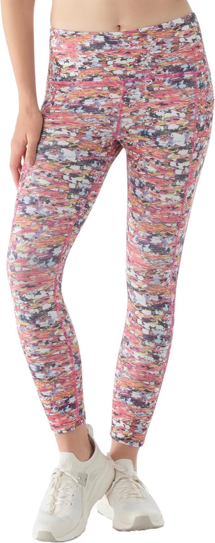 Active Printed 7/8 Leggings - Womens - Guava Pink Mica Stone 1