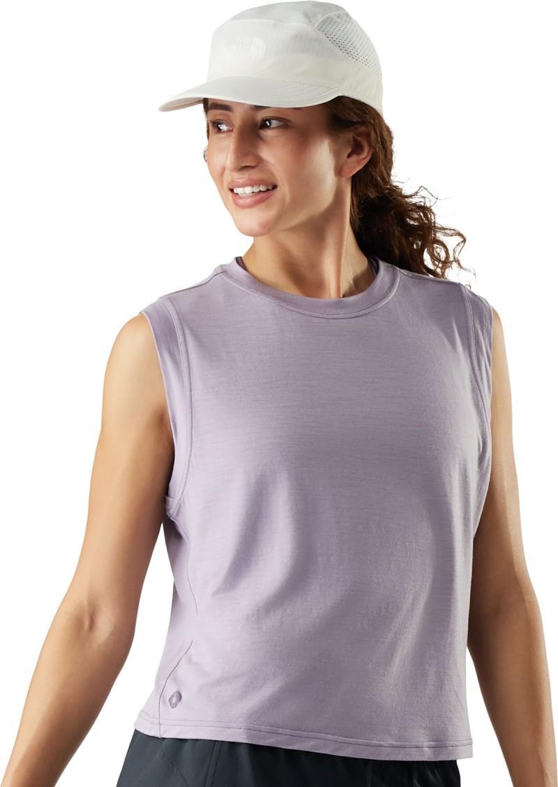 Active Ultralite Crop Tank - Womens - purple storm 1