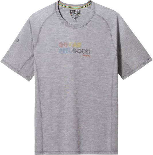Active Ultralite Graphic SS Tee - Mens - Light Gray Heather 1