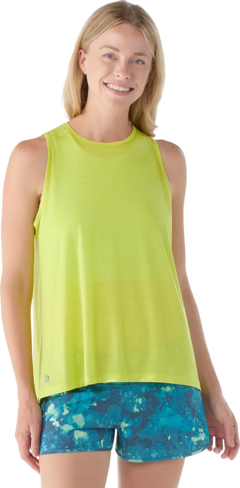 Active Ultralite High Neck Tank - Womens - Limeade 1