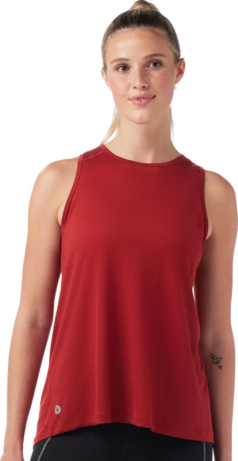 Active Ultralite High Neck Tank - Womens - currant 1