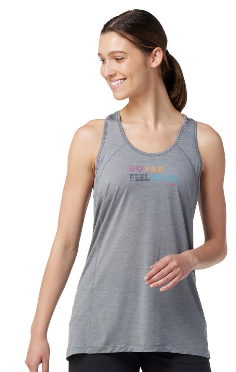 Active Ultralite Racerback Tank - Womens - Light Gray Heather 2