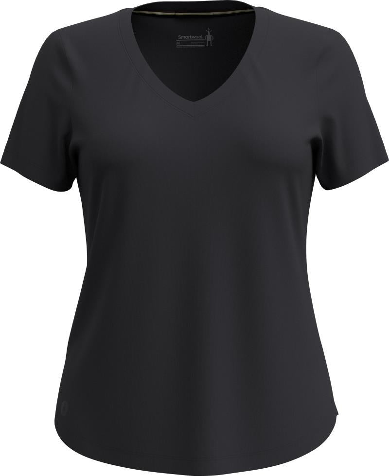 Active Ultralite V-Neck SS - Womens - black 1