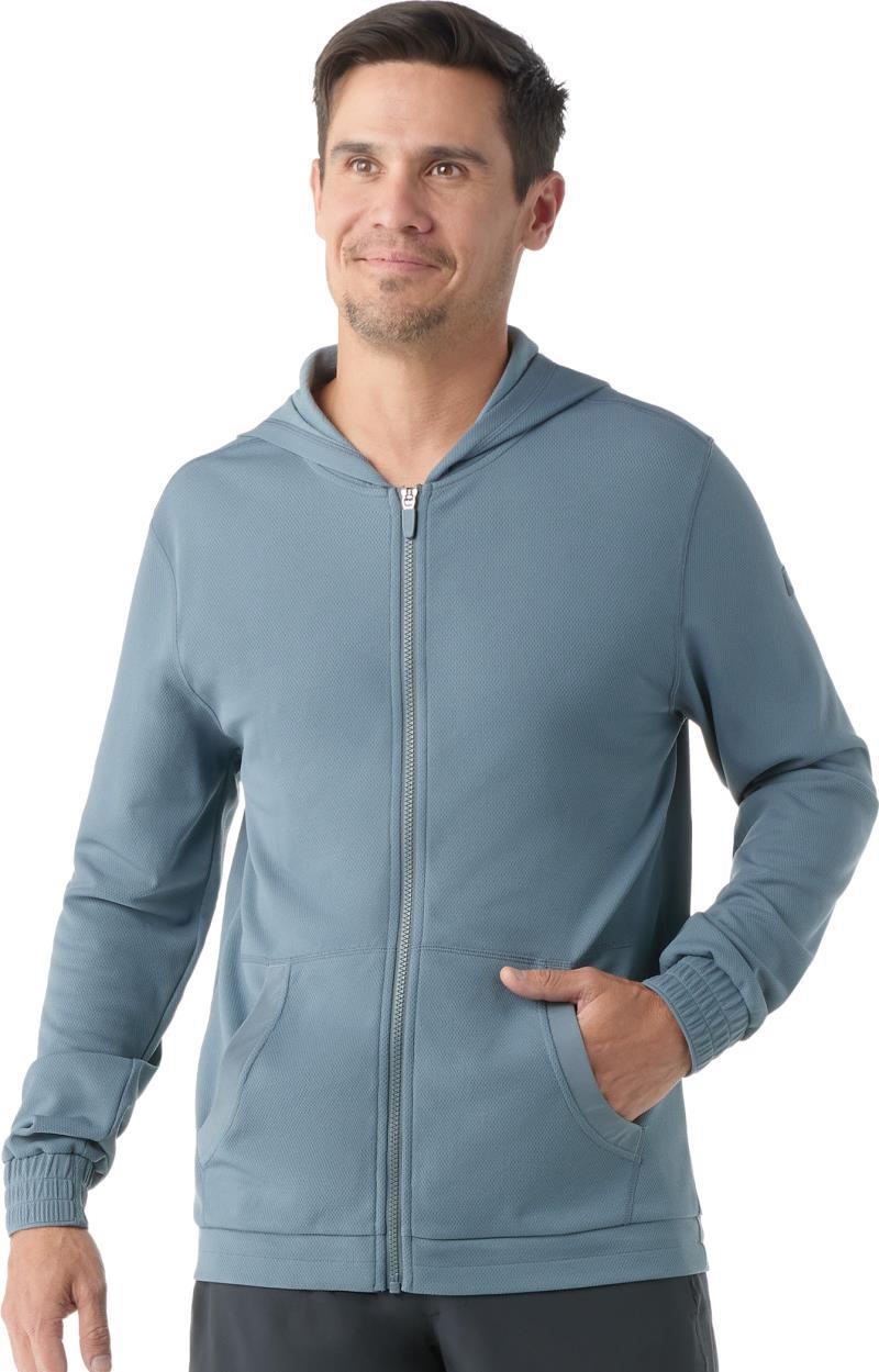Active Uptempo Full Zip Hoodie - Mens - Pewter Blue 1