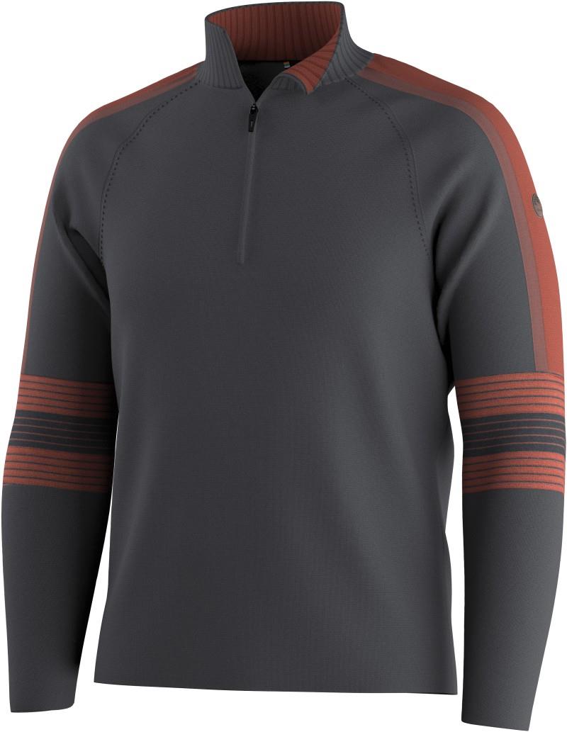Alpine 1/2 Zip - Mens - charcoal / burnt sienna 1