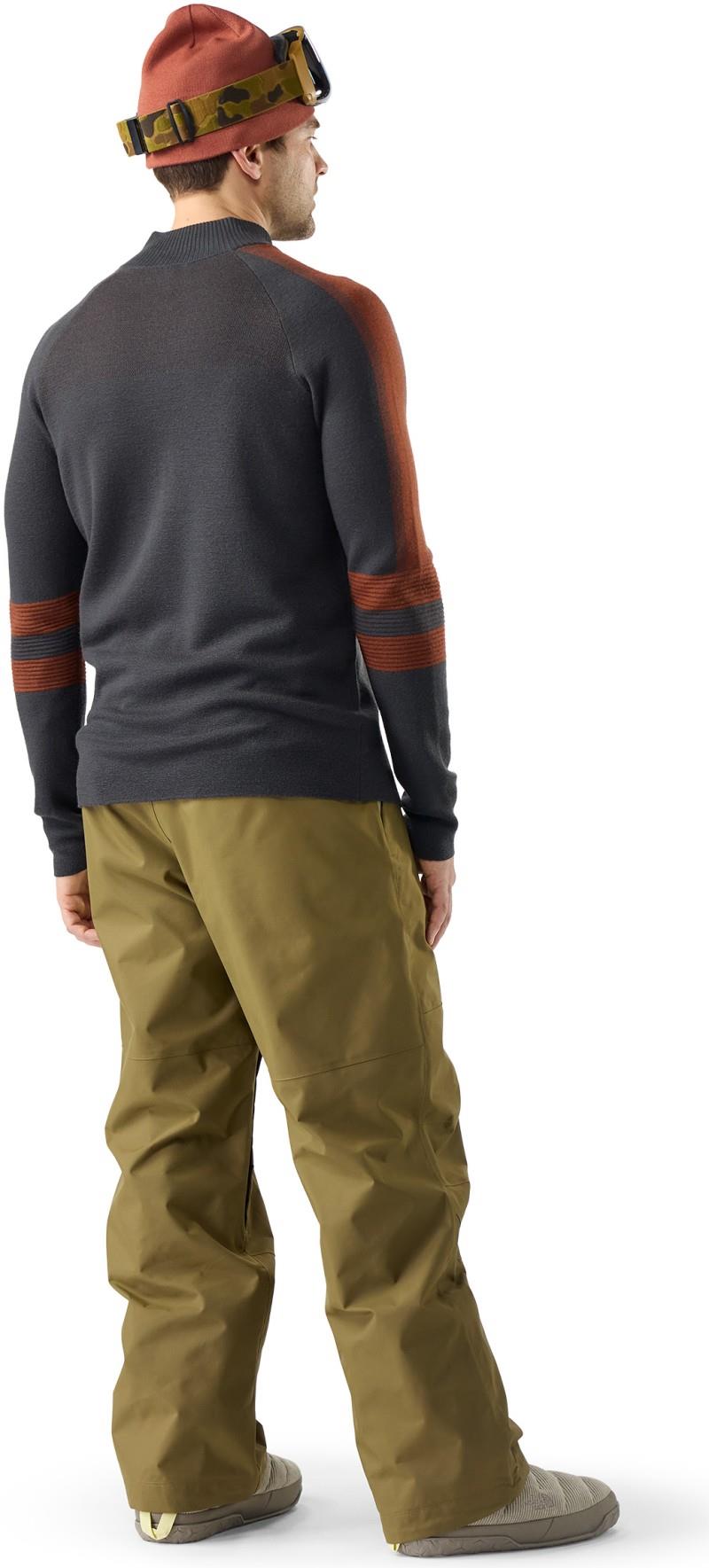 Alpine 1/2 Zip - Mens - charcoal / burnt sienna 1