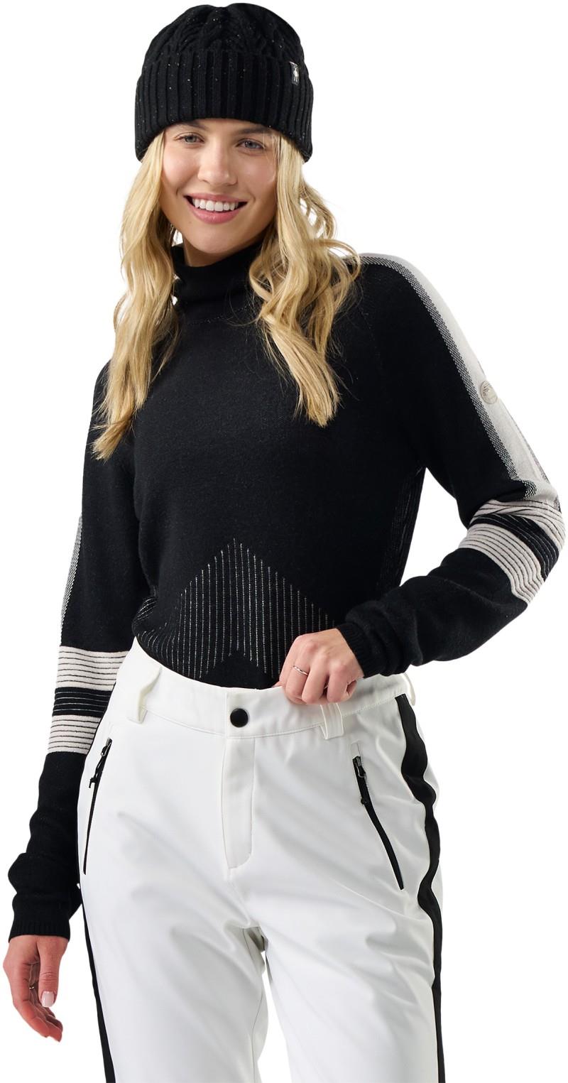 Alpine Turtleneck - Womens - black / white 1