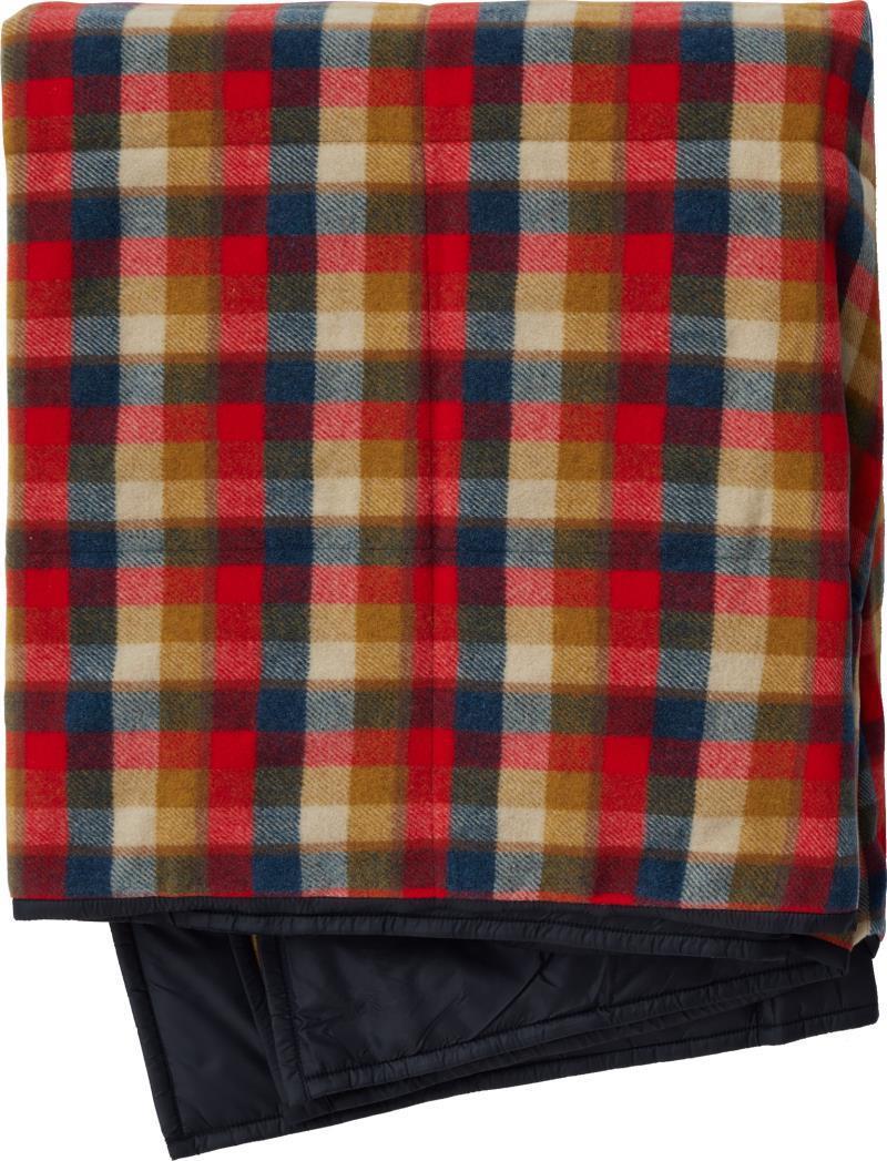 Anchor Line Blanket - rhythmic red plaid 1