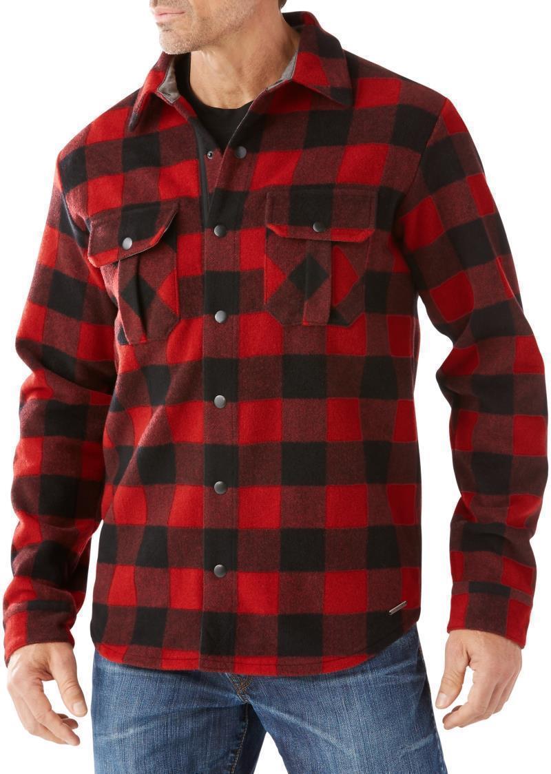 Anchor Line Shirt Jacket - Mens - Crimson 2