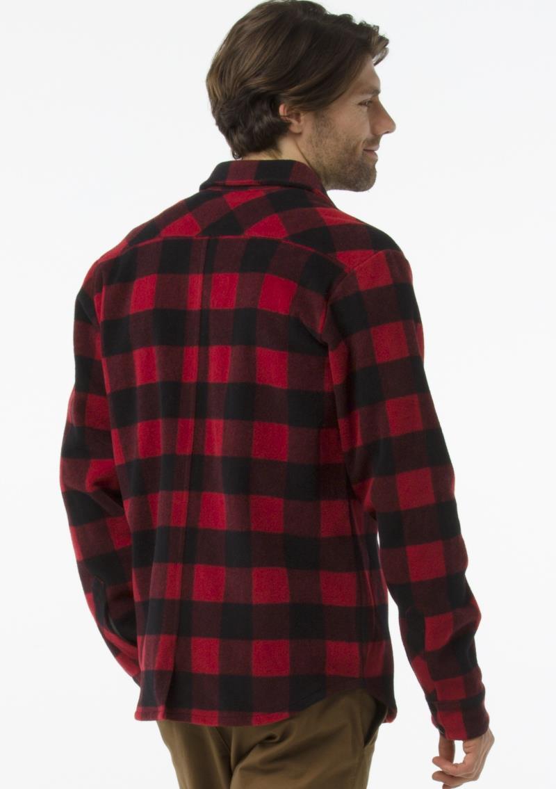 Anchor Line Shirt Jacket - Mens - Crimson 3