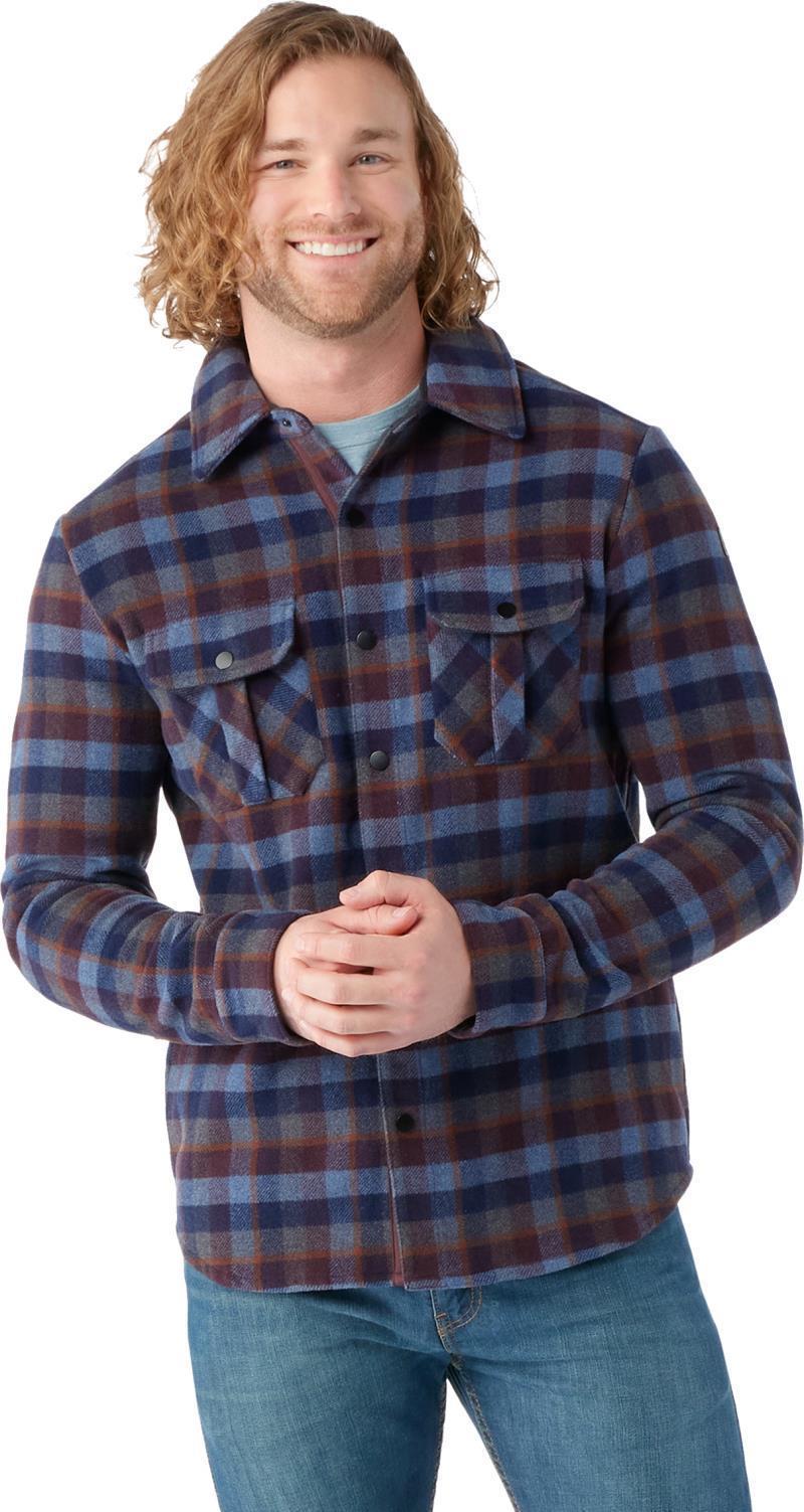 Anchor Line Shirt Jacket - Mens - Eggplant Plaid 2